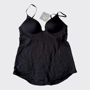 NWT UNIQLO Mame Kurogouchi AIRism Plunging Bra Camisole Black M Designer Collab